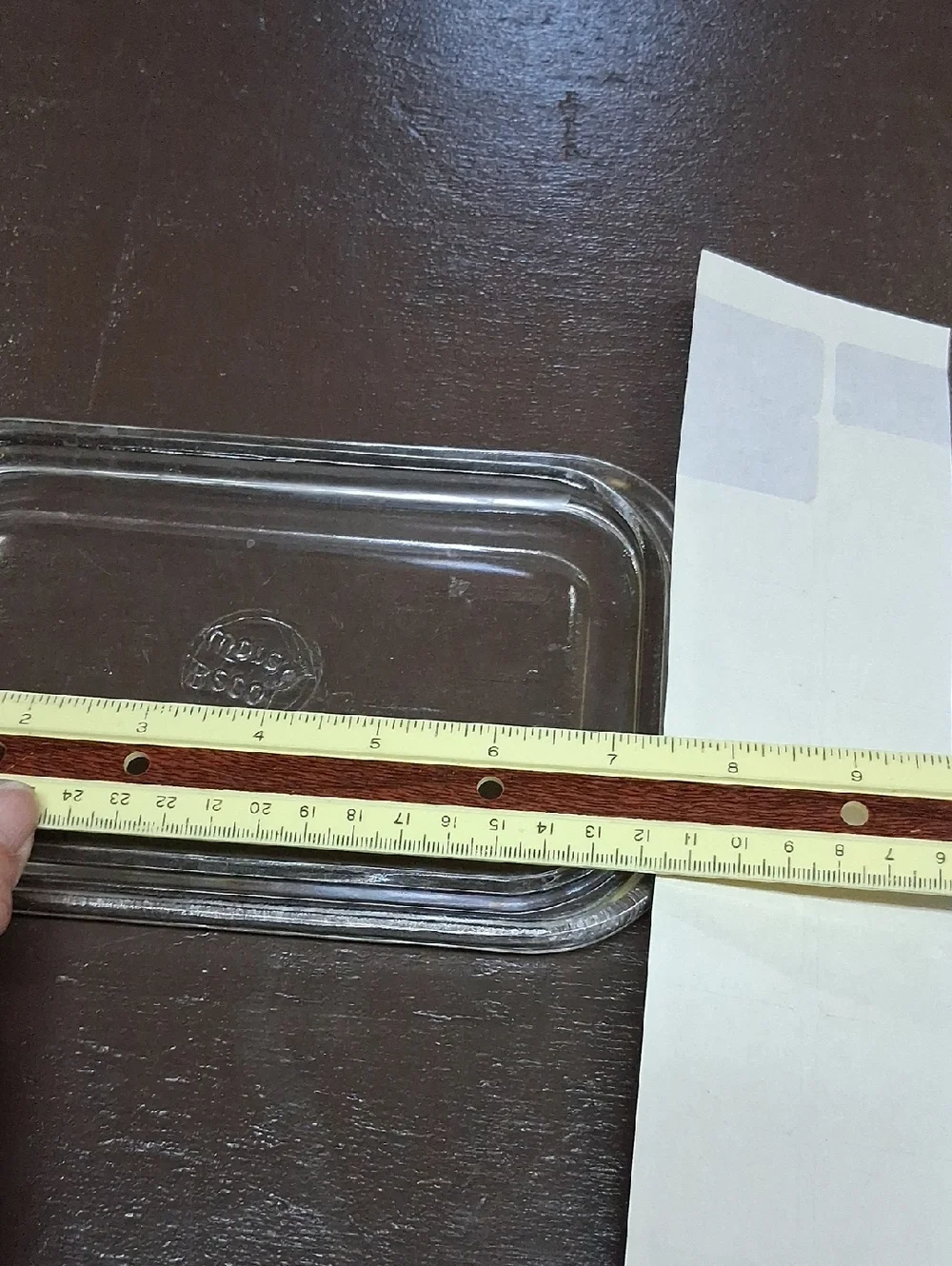 Vintage Beco Ware clear glass refrigerator storage container replacement Lid‎